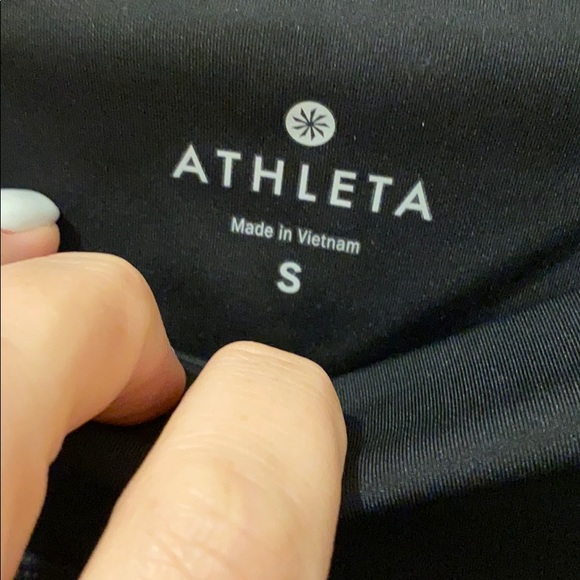 Athleta High Rise Precision 7/8 Tights w/mesh - Picture 4 of 7